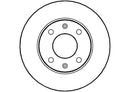 Disctech Brake Disc - Fits Citroën, Ford - ABD2001 - Front Axle