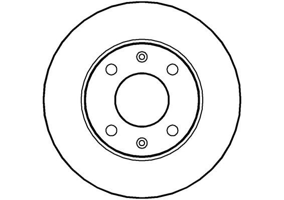 Disctech Brake Disc - Fits Citroën, Ford - ABD2001 - Front Axle