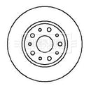 Borg & Beck Brake Disc Pair Part No -BBD4181