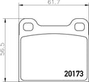 Mintex Brake Pad Set fits -MercedesBenz MDB1068 (also fits other vehicles)