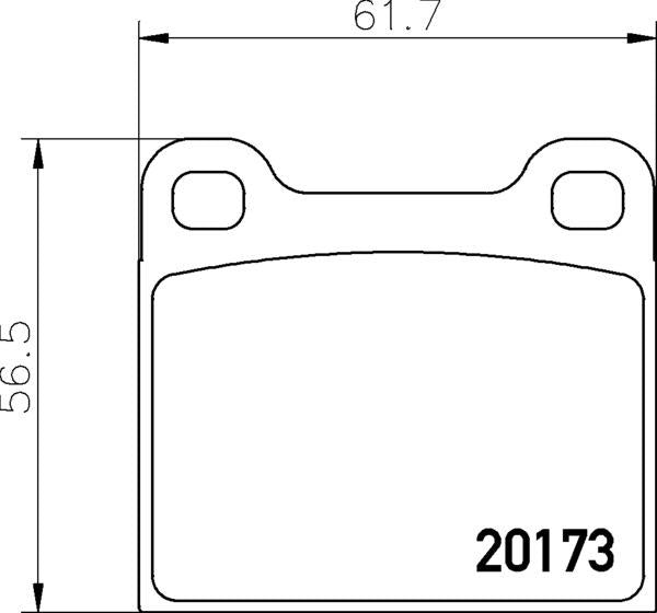 Mintex Brake Pad Set fits -MercedesBenz MDB1068 (also fits other vehicles)