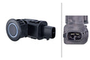 HELLA 6PX 358 270-041 Sensor, parking distance control - Tetragonal - 6-pin connector - Plugged/Clampe