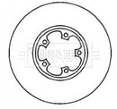 Borg & Beck Brake Disc Pair Part No -BBD4241
