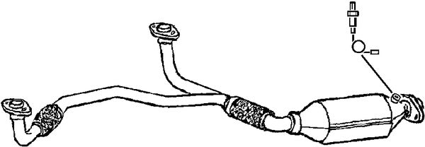 Klarius 321458 - Catalyst Type Approved Withpip  - Fits Opel Vectra 2.6i