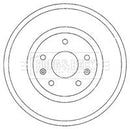 Borg & Beck Brake Drum (Single) -BBR7211