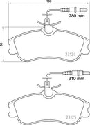 Mintex Brake Pad & Disc Kit fits -Citroën Peugeot MDK0057 (also fits other vehicles)