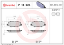 Brembo Brake Pad Set - P18024