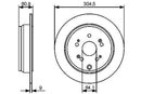 Bosch Brake Disc Pair Part No - 0986479449