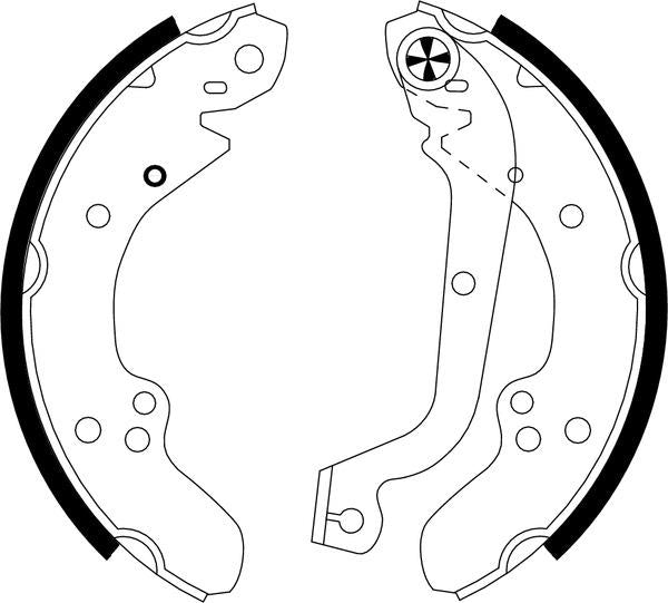 Mintex Brake Shoes fits -Alfa Romeo Citroën Fiat Peugeot Talbot MFR404 (also fits other vehicles)