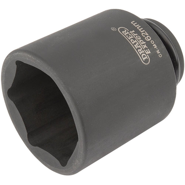 Expert HI-TORQ 6 Point Deep Impact Socket, 3/4" Sq Dr, 62mm
