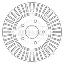 Borg & Beck Brake Disc Pair Part No -BBD5424