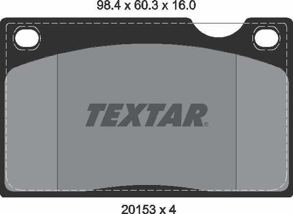 Textar Brake Pad Set - 2015302