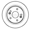 Borg & Beck Brake Disc Pair Part No -BBD4270