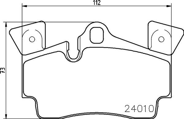 Mintex Brake Pad Set fits -Audi Porsche MDB2742 (also fits other vehicles)