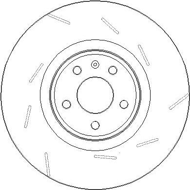 Disctech Brake Disc - Fits Porsche, Suzuki - ABD4019 - Front Axle Right