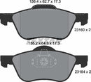 Textar Brake Pad Set - 2316001