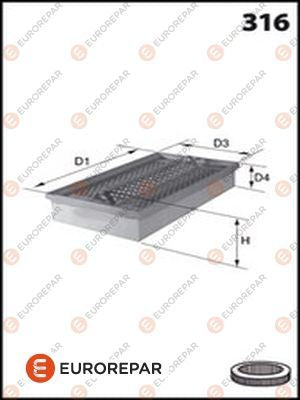 Eurorepar Air Filter - E147160