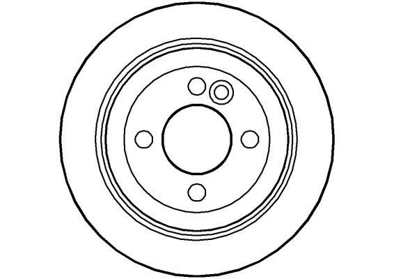 Disctech Brake Disc - Fits Ford, Mini - ABD2931 - Rear Axle