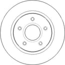 Disctech Brake Disc - Fits Chrysler, Mercedes-benz - ABD3808 - Rear Axle