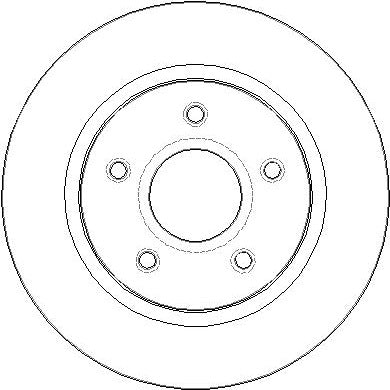 Disctech Brake Disc - Fits Chrysler, Mercedes-benz - ABD3808 - Rear Axle