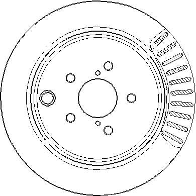 Disctech Brake Disc - Fits Land rover, Subaru - ABD3292 - Rear Axle