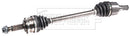 Borg & Beck Driveshaft - LH - BDS1673