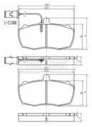 Borg & Beck Front Brake Pad Set -BBP2549