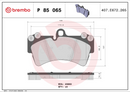 Brembo Brake Pad Set - P85065
