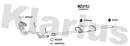 Klarius MZ415J - Box With Tail Pipe  - Fits Mercedes A140 1.4i