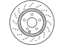 Disctech Brake Disc - Fits Mercedes-benz - ABD2726 - Front Axle