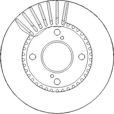 Disctech Brake Disc - Fits Volvo - ABD3370 - Front Axle