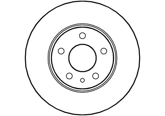 Disctech Brake Disc - Fits Alfa romeo, Nissan - ABD3502 - Rear Axle