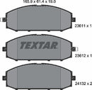 Textar Brake Pad Set - 2361101