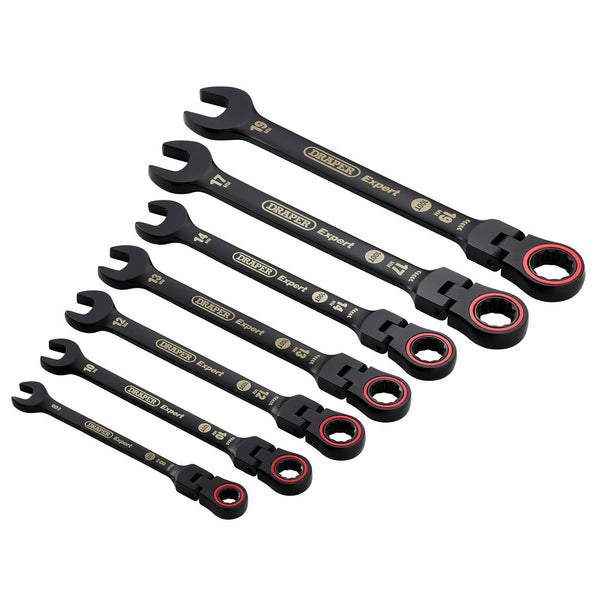 Draper 7Pc Flex Head Ratchet Spanner - 3927