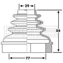 First Line Cv Joint Boot Kit Part No -FCB6192