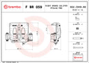 Brembo F BR 059 LCV brake calipers for commercial vehicles - FBR059