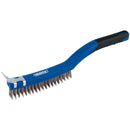 Draper 14" Wire Brush C/W Scraper S/S - 17180