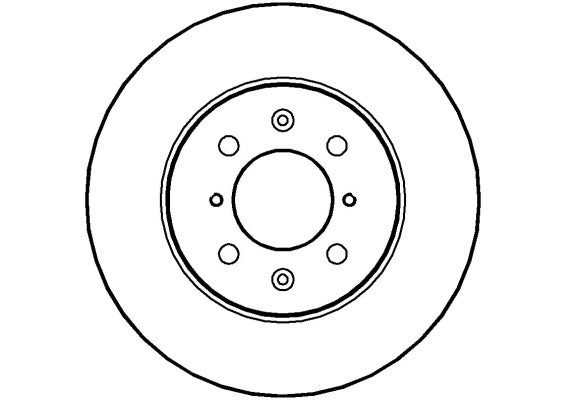 Disctech Brake Disc - Fits Honda, Hyundai - ABD2066 - Front Axle