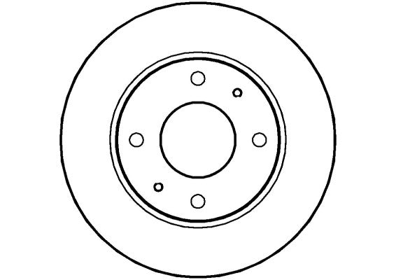 Disctech Brake Disc - Fits Hyundai, Toyota - ABD2772 - Front Axle
