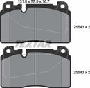 Textar Brake Pad Set - 2564301