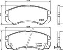 Mintex Brake Pad Set fits -Isuzu Opel Vauxhall MDB1685 (also fits other vehicles)