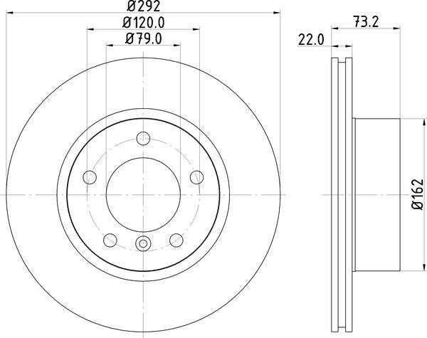 Mintex Brake Discs fits -BMW S280:5 MDC1646C (also fits other vehicles)