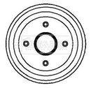 Borg & Beck Brake Drum (Single) -BBR7068