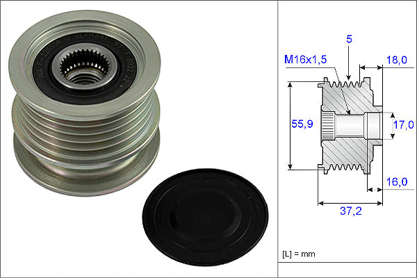 INA Alternator Freewheel Clutch - Part No - 535000910