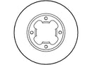 Disctech Brake Disc - Fits Honda, Subaru - ABD3459 - Front Axle