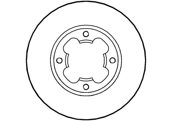 Disctech Brake Disc - Fits Honda, Subaru - ABD3459 - Front Axle