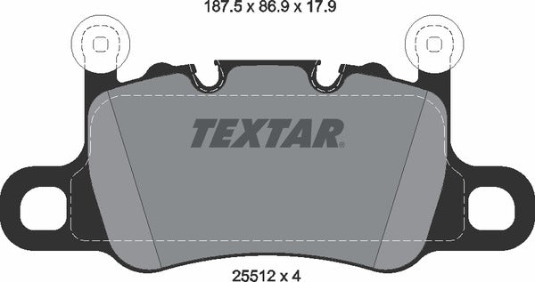 Textar Brake Pad Set - 2551201