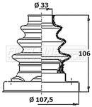First Line CV Boot Kit  - FCB6386