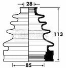 Borg & Beck Cv Joint Boot Kit Part No -BCB2873