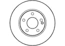 Disctech Brake Disc - Fits Mercedes-benz, Nissan - ABD2914 - Front Axle